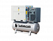 Oil screw compressors with dryer on receiver